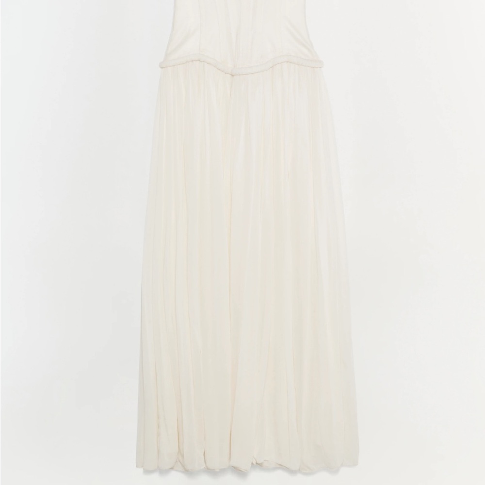 Elegant Cream Maxi Dress